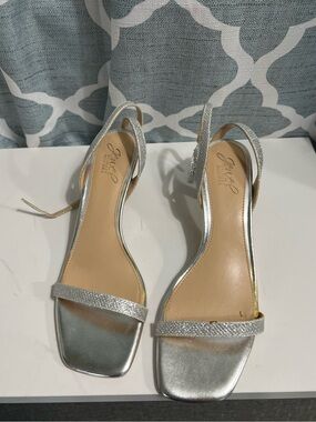 Charisma Silver Pointed Slingback Heels Macy’s